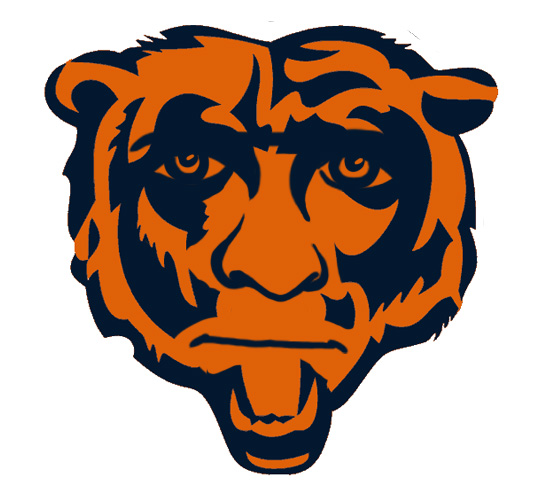 Chicago Bears Manning Face Logo fabric transfer
